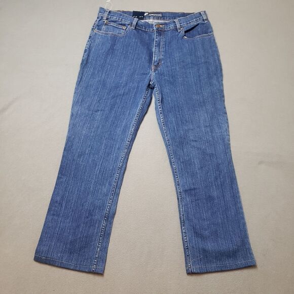 VINTAGE MENS MWG Low rise bootcut JEANS 36x27 - Picture 2 of 14
